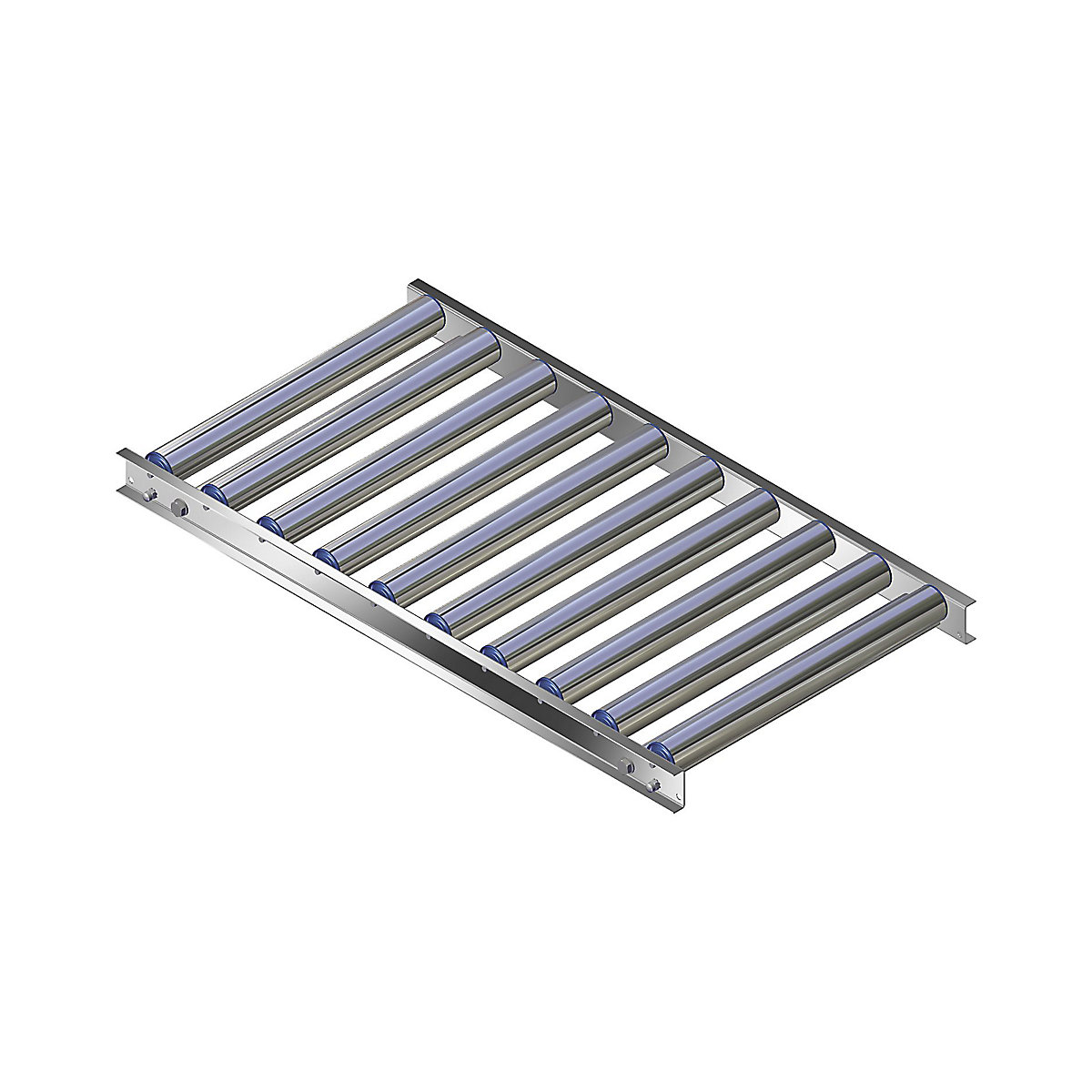 Light duty roller conveyor, aluminium frame with aluminium rollers - Gura