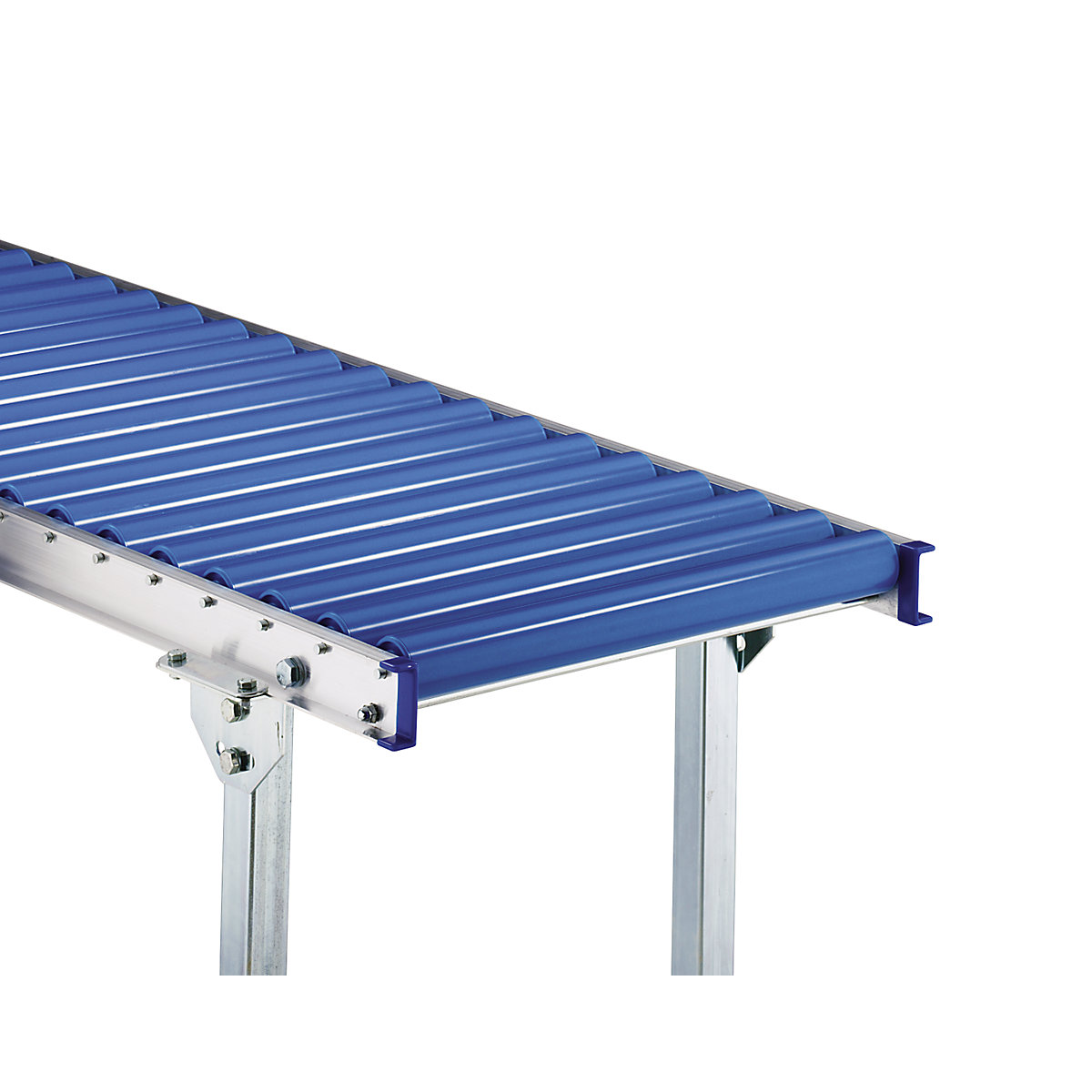 Light duty roller conveyor, aluminium frame with plastic rollers – Gura