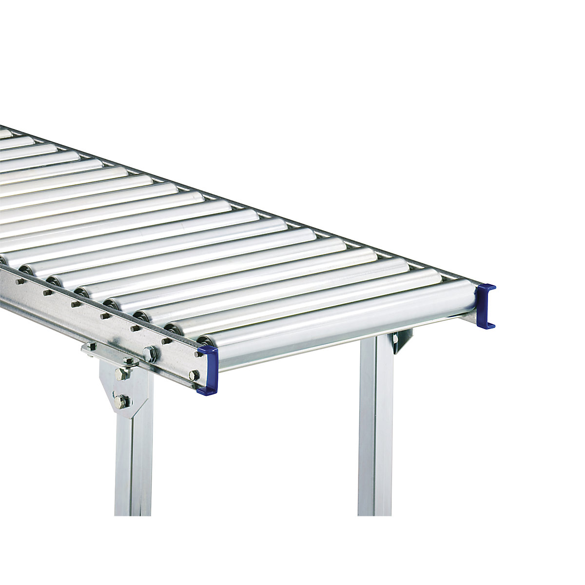 Light duty roller conveyor, steel frame with zinc plated steel rollers - Gura