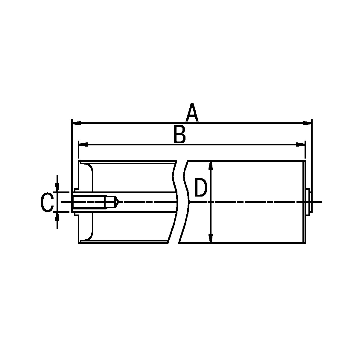 Plastic conveyor roller – Gura (Product illustration 4)-3