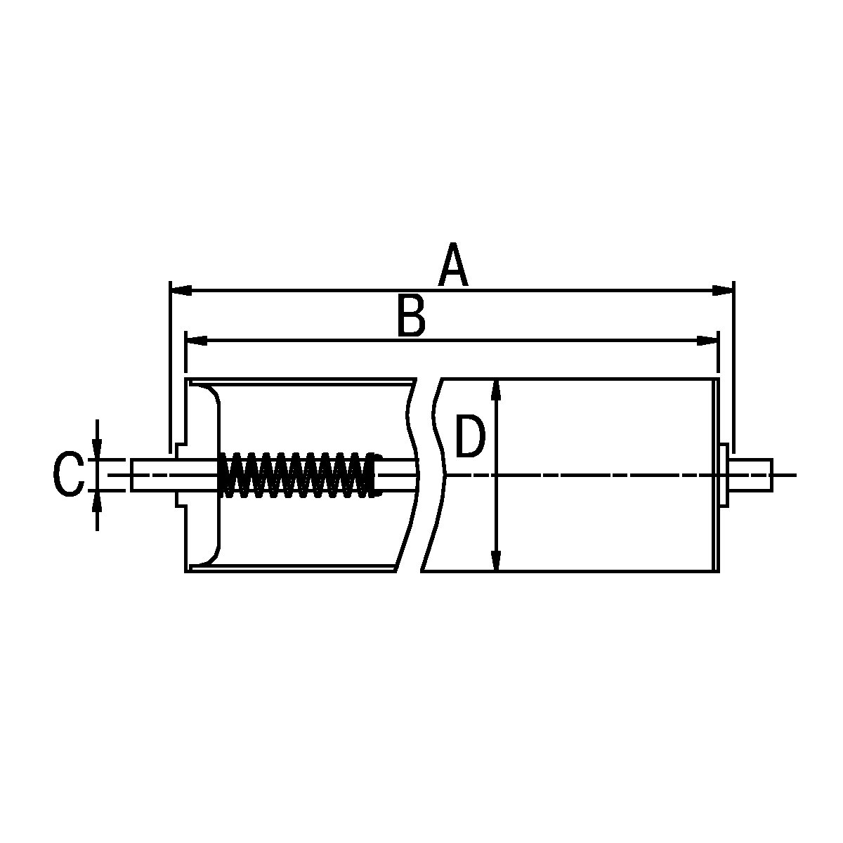 Steel conveyor roller – Gura (Product illustration 3)-2