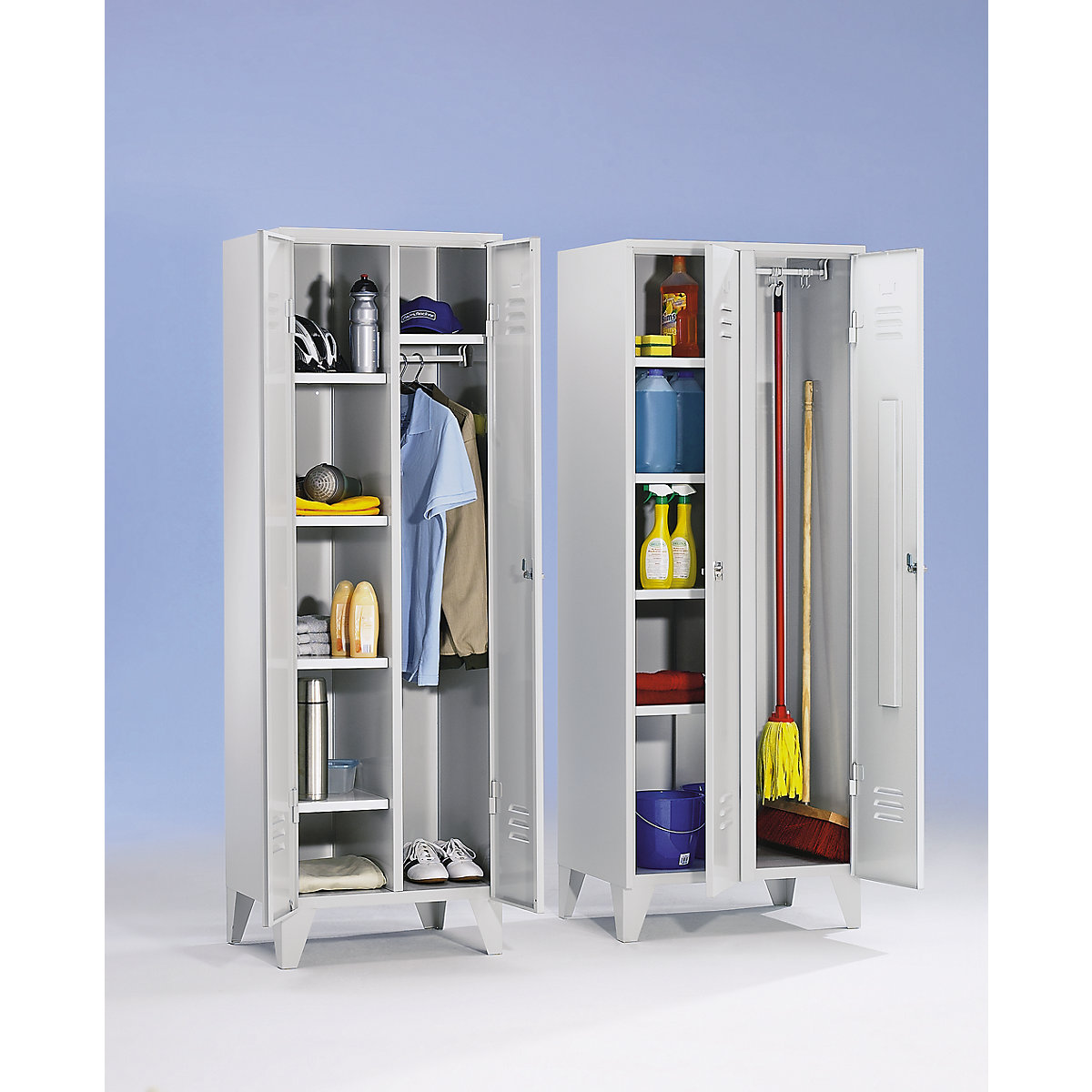 Berlin 2 locker for cleaning products – Wolf (Product illustration 3)-2