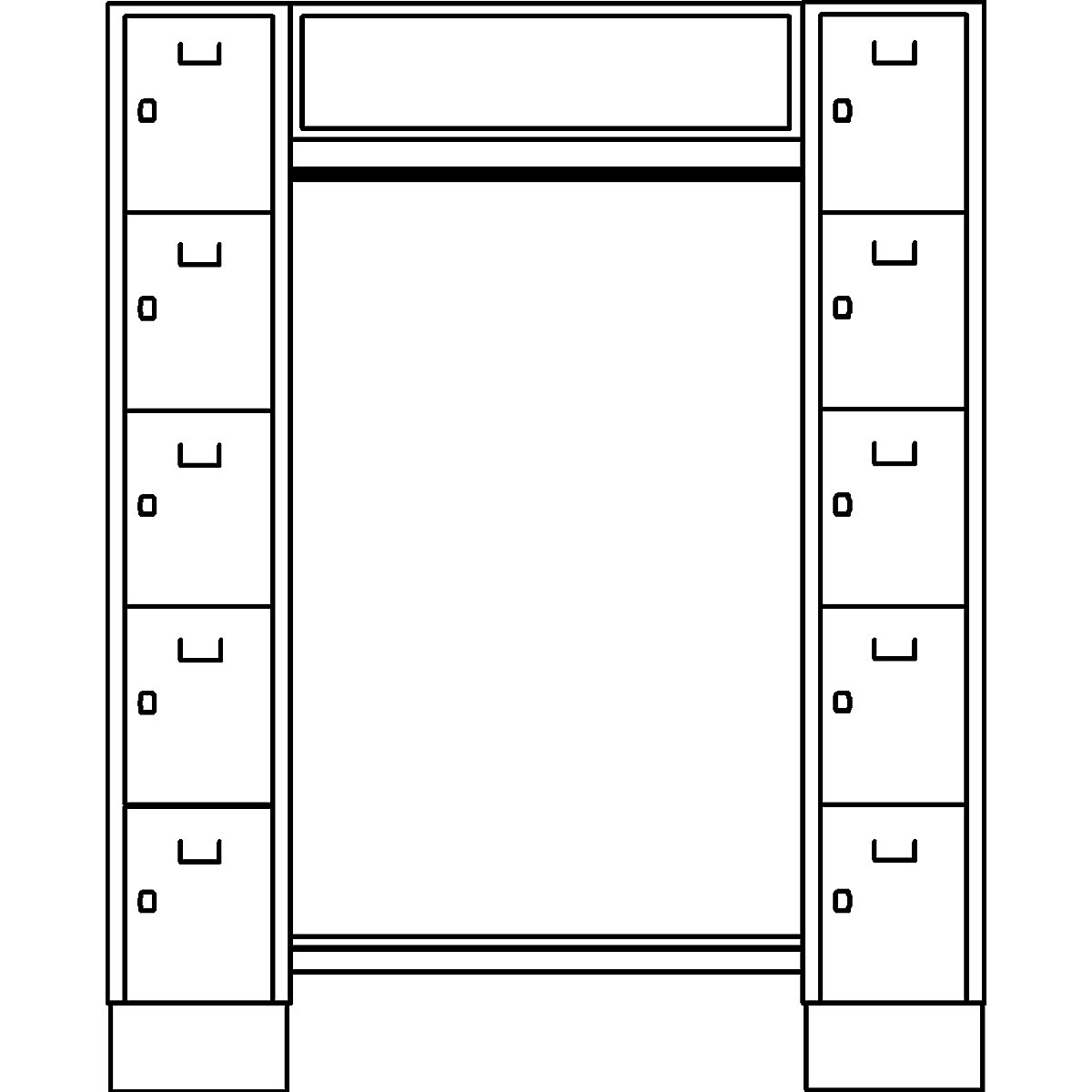 Dresden cloakroom locker system – Wolf (Product illustration 4)-3