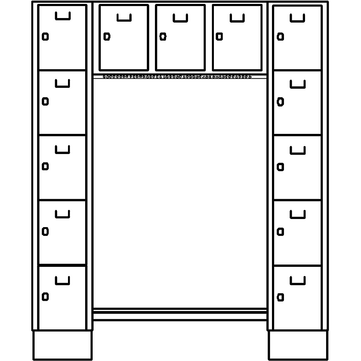 Dresden cloakroom locker system – Wolf (Product illustration 2)-1