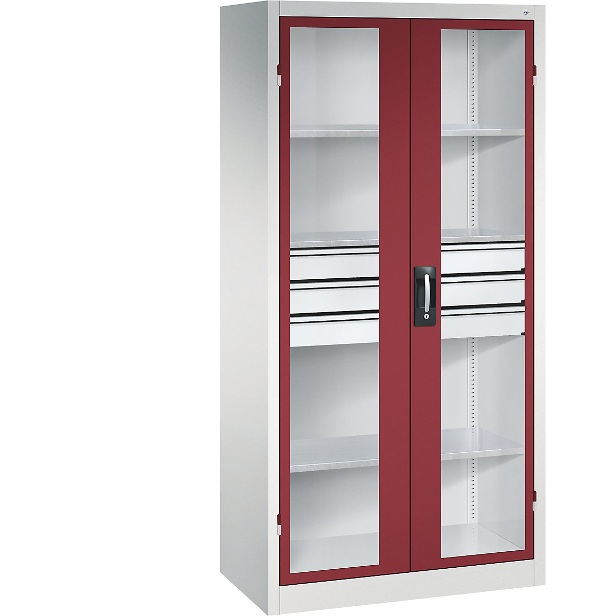 Vision panel double door cupboard – C+P (Product illustration 2)-1