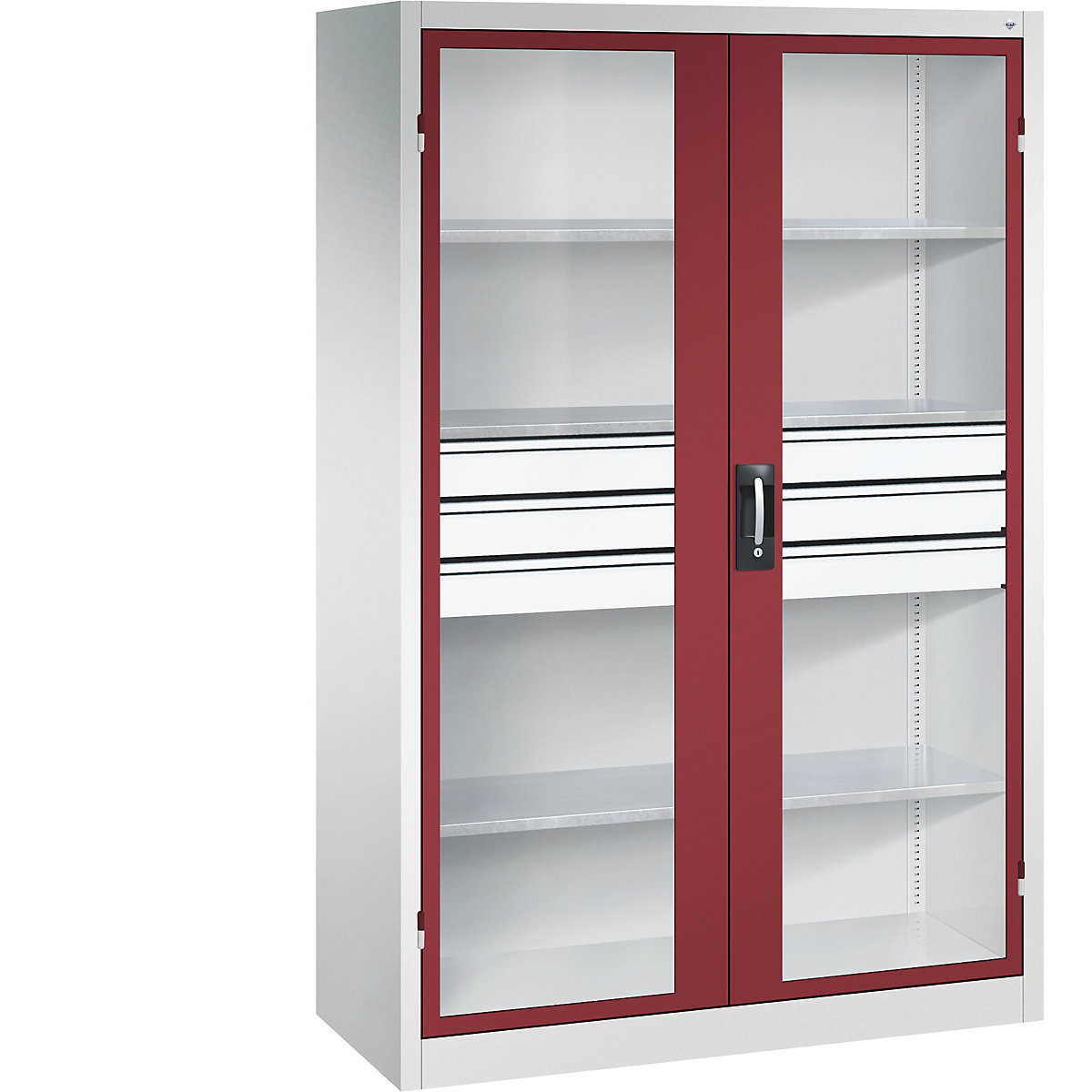 Vision panel double door cupboard – C+P (Product illustration 2)-1