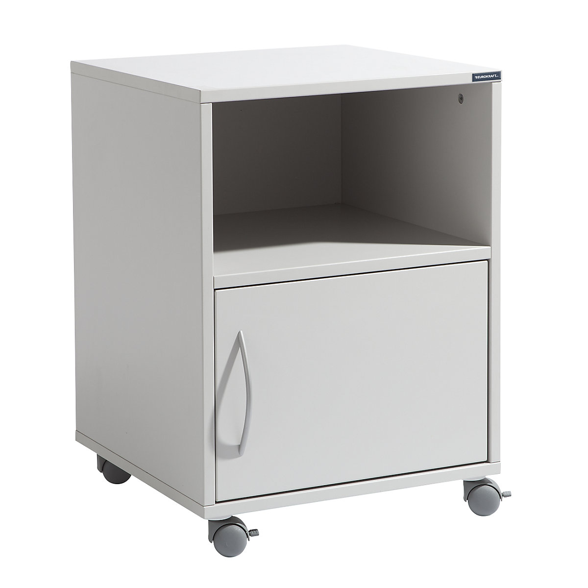Base cupboard, mobile – eurokraft pro, HxWxD 695 x 500 x 500 mm, light grey RAL 7035-0