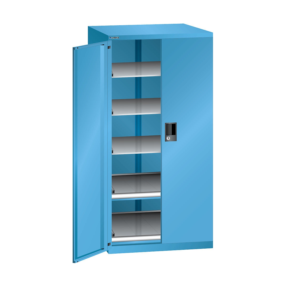 Drawer cupboard with hinged doors – LISTA