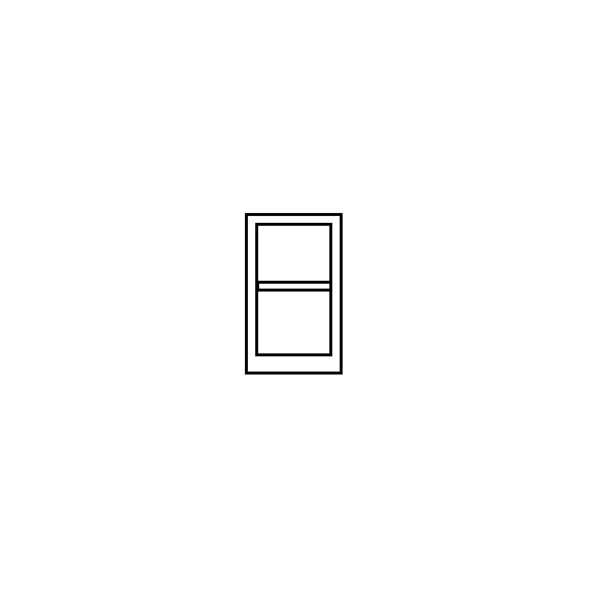 Wall mounted cupboard for the workshop – eurokraft basic (Product illustration 5)-4