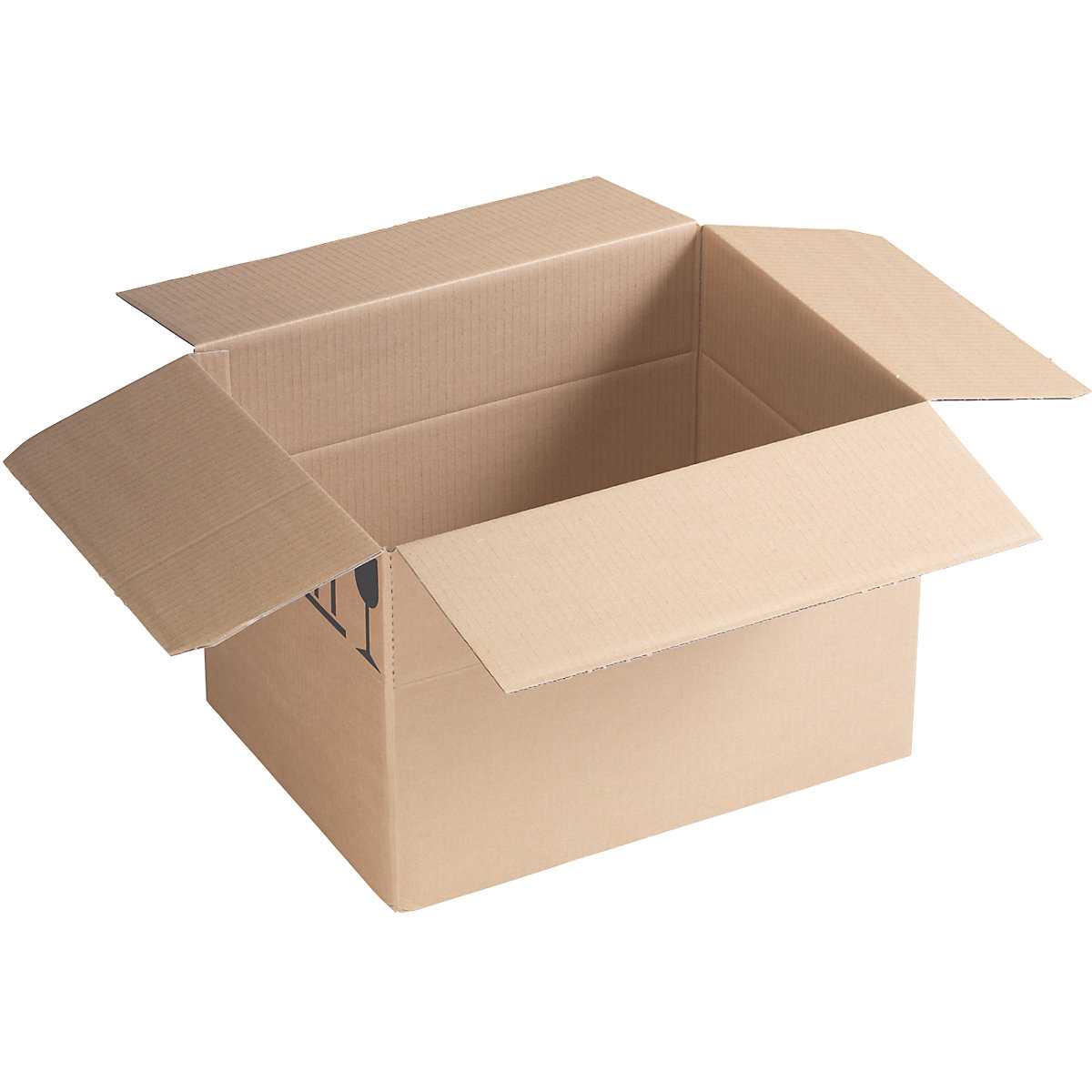Cutie de carton pliantă SPEEDBOX – eurokraft basic, 1 strat de carton ondulat, amb. 50 buc., lung. x lăț. x î. 390 x 290 x 270 mm-2