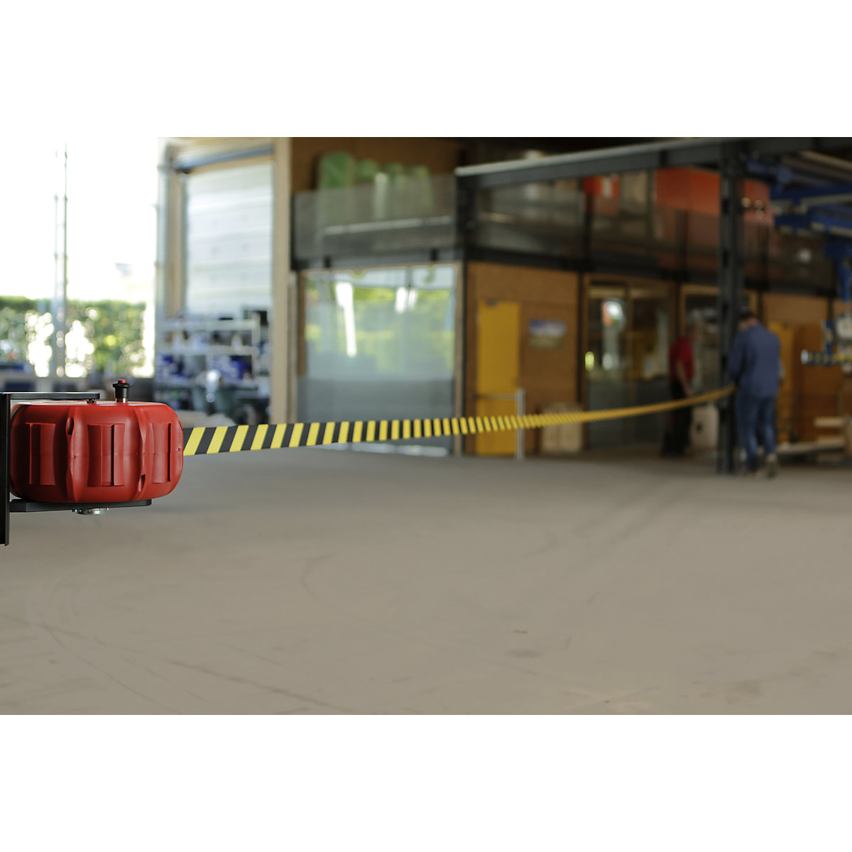 Cassete de parede com cinta JetTrac, comprimento de extração máx. 25000 mm, preto sobre amarelo-0