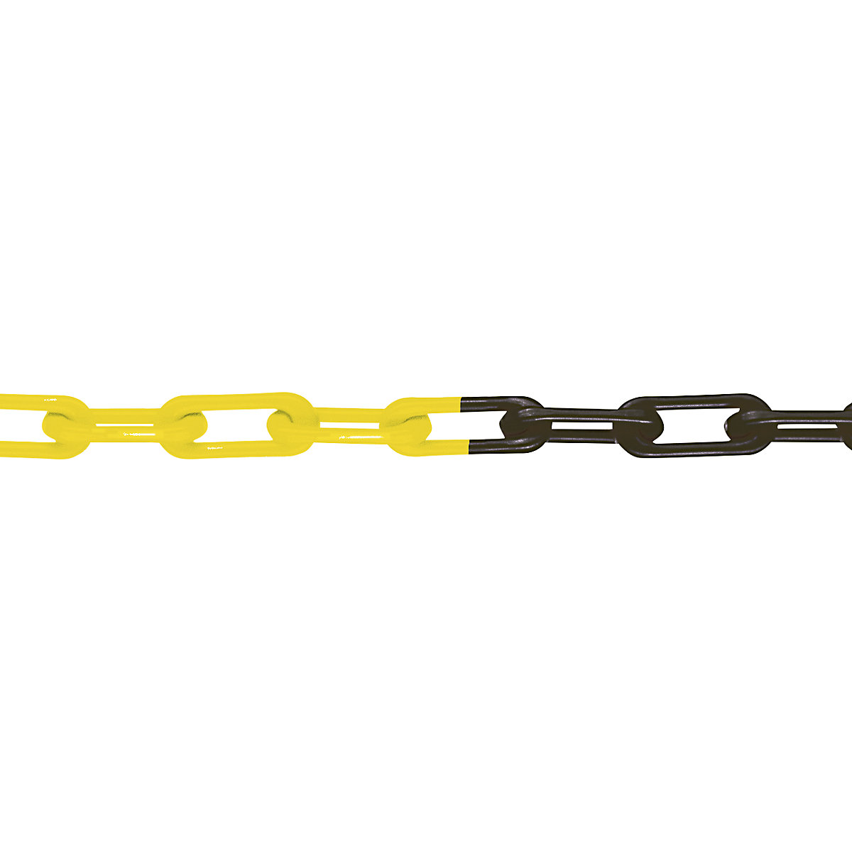 Corrente de qualidade em nylon, qualidade MNK 6, comprimento do colar 50 m, preto-amarelo-0