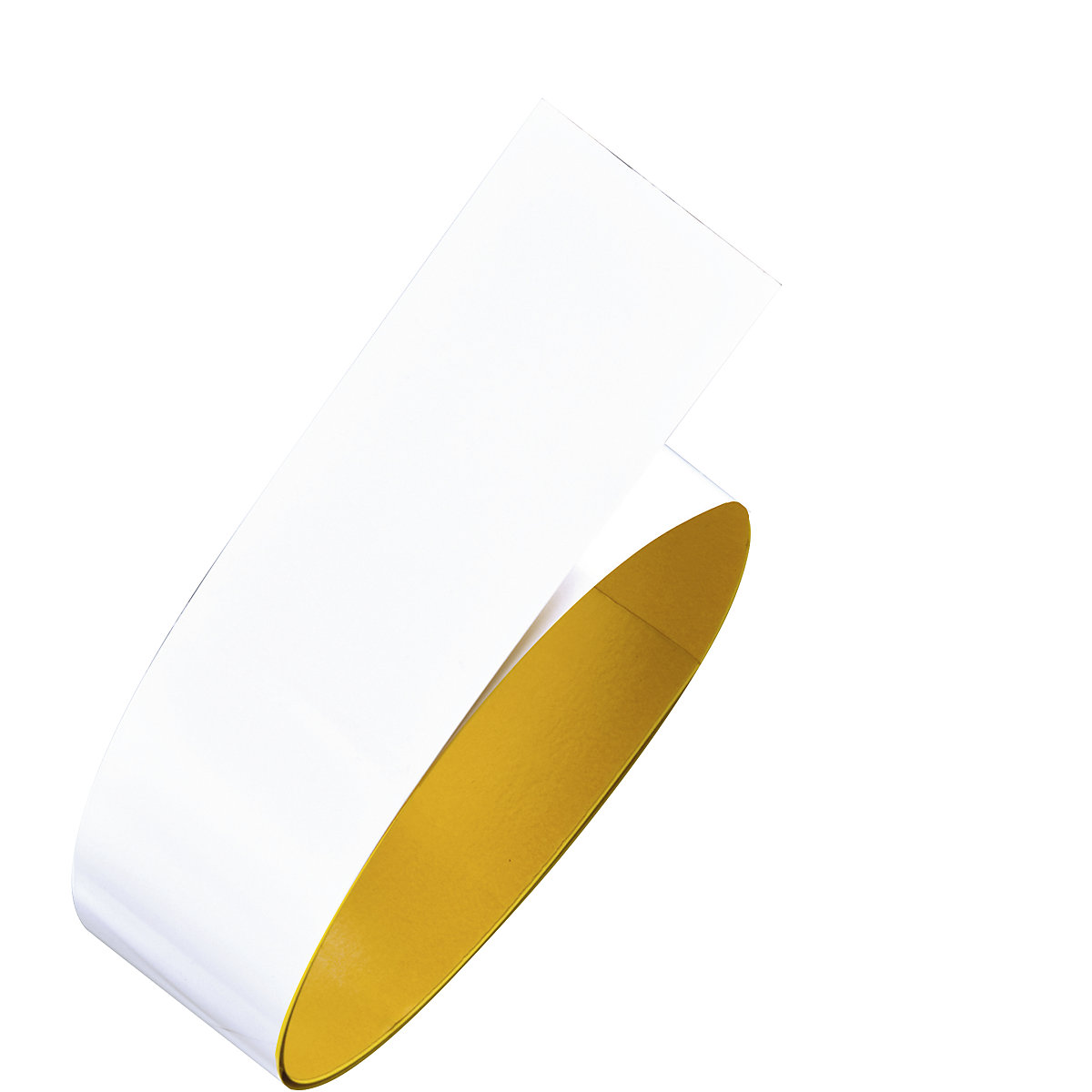 Fita de marcação em aço plano para o chão, largura 75 mm, comprimento do rolo 1,5 m, branco-0
