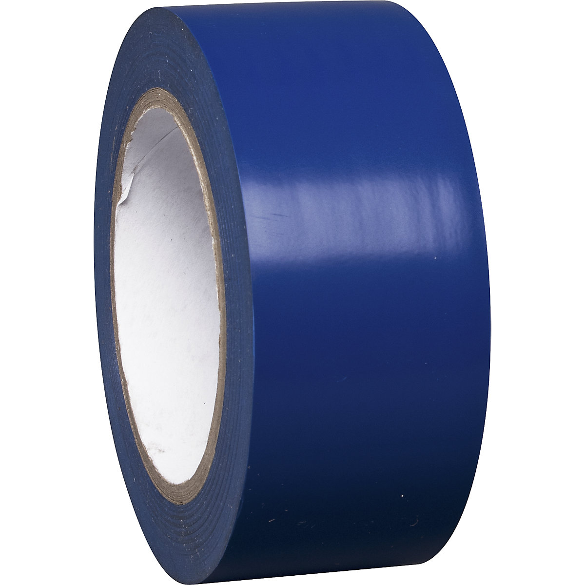 Fita de marcação em vinil para pisos, uma cor, largura 50 mm, azul, UE 8 rolos-0