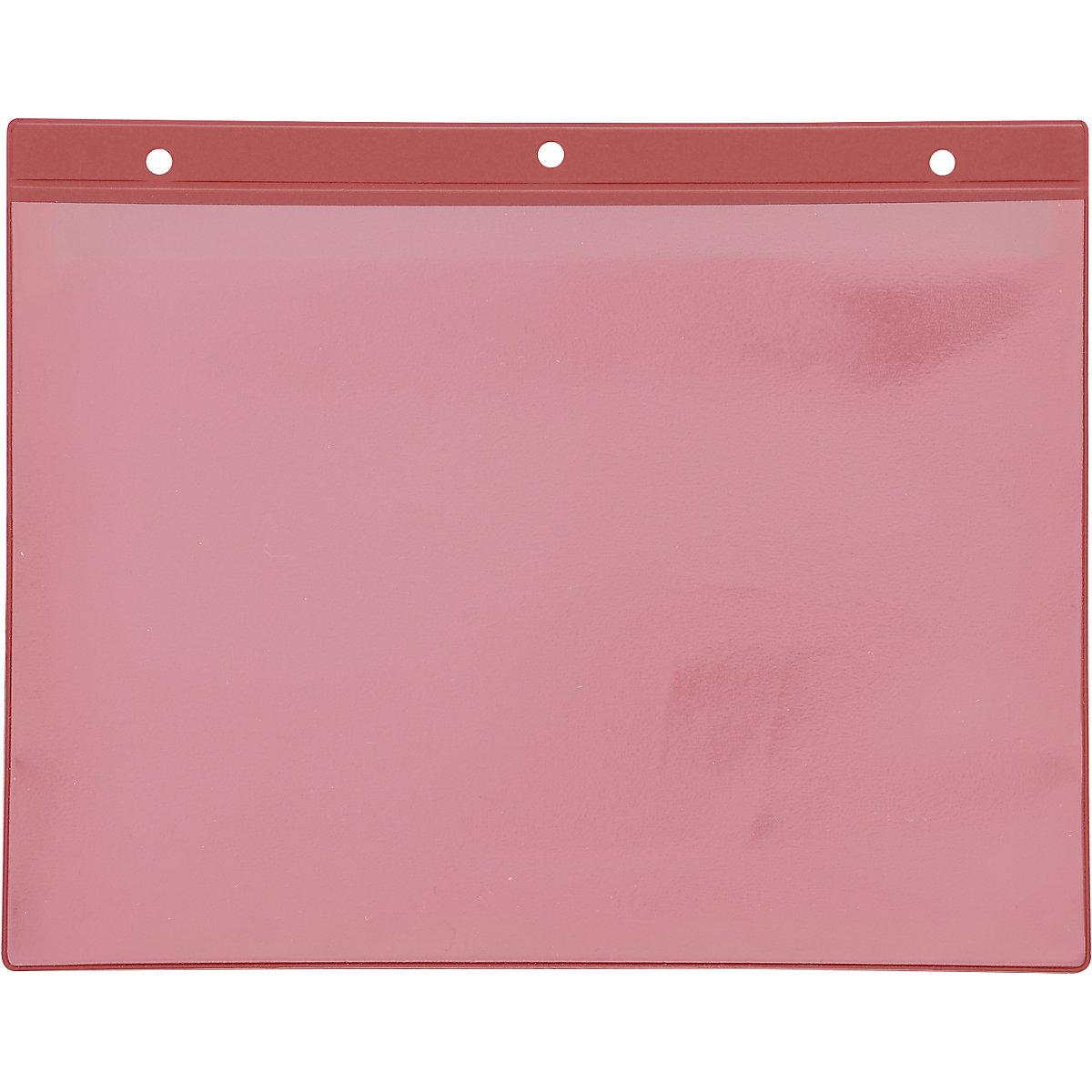 Bolsas de inscrição com perfuração para pendurar, formato horizontal A4, vermelho, embalagem de 50 unid.-0