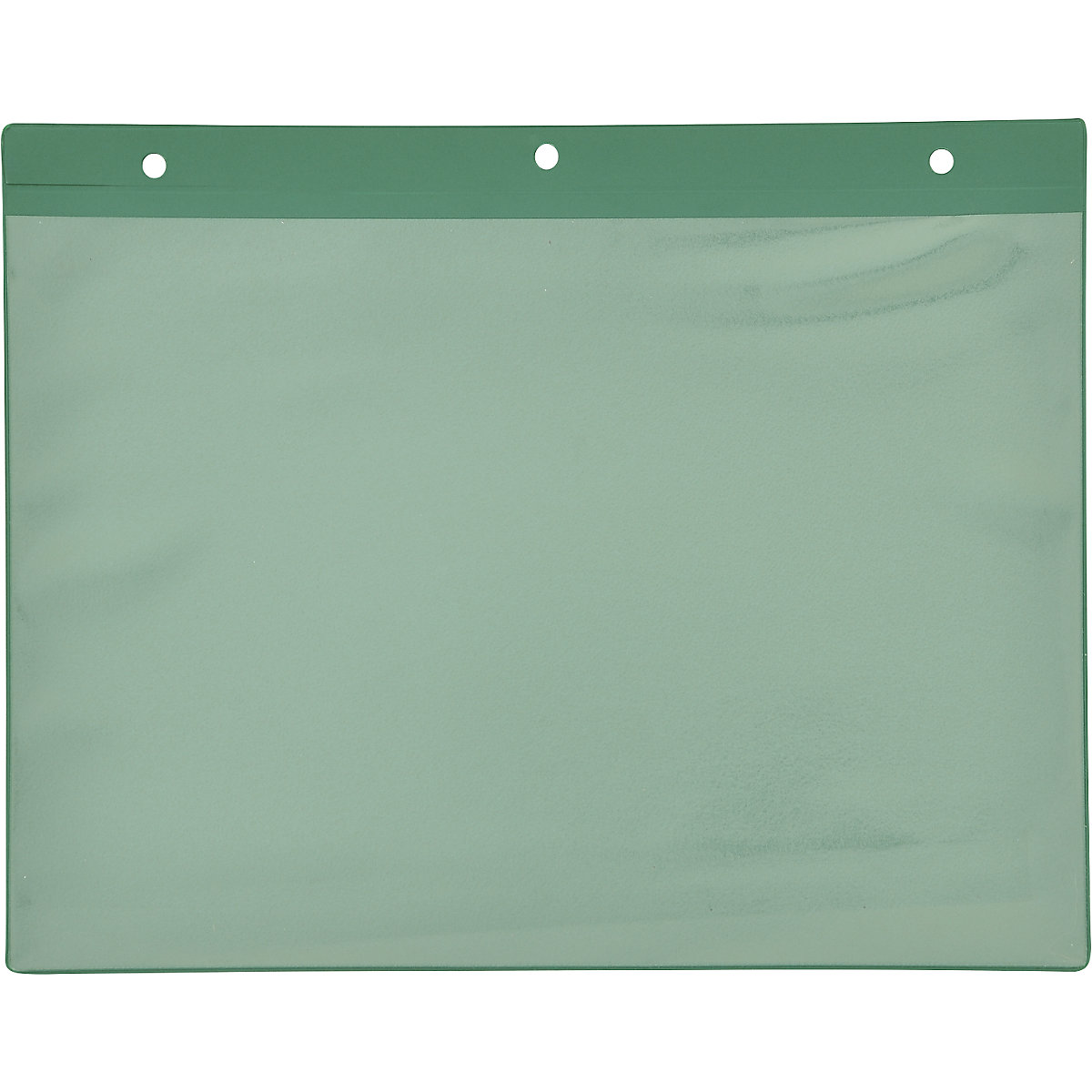 Bolsas de inscrição com perfuração para pendurar, formato horizontal A4, verde, embalagem de 50 unid.-0