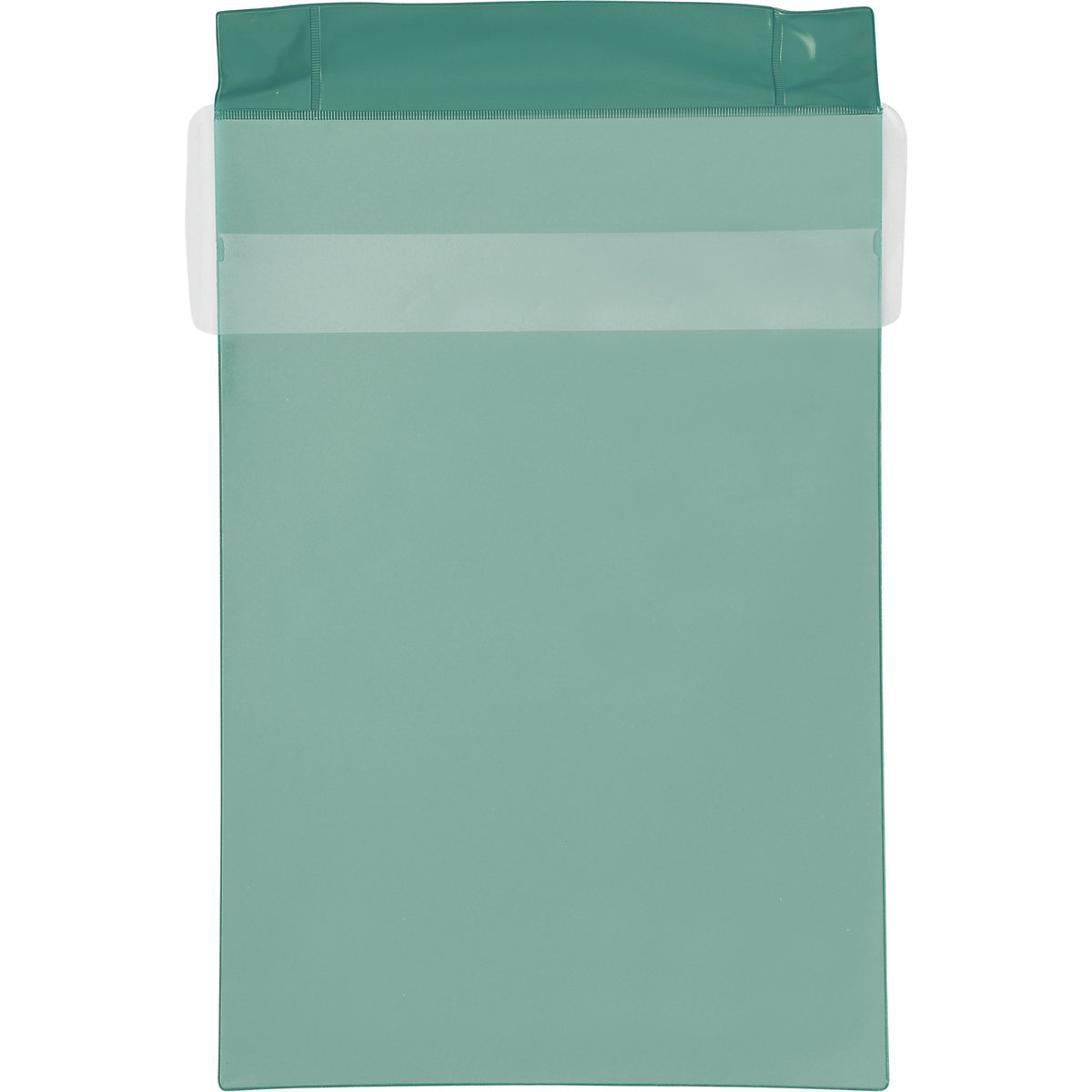 Bolsas magnéticas em neodímio, formato vertical, com tampa de resguardo contra chuva, embalagem de 25 unid., verde, A4, a partir de 1 embalagem-0