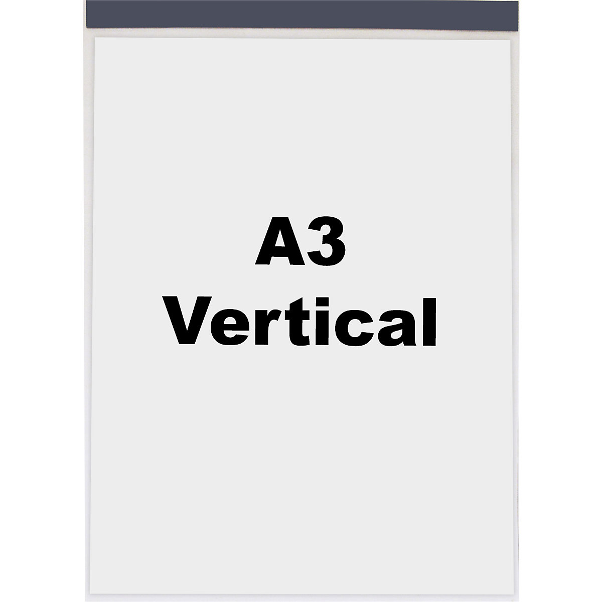 Bolsas para documentos, com tira magnética, para A3, formato vertical, lado curto aberto, embalagem de 10 unid.-0