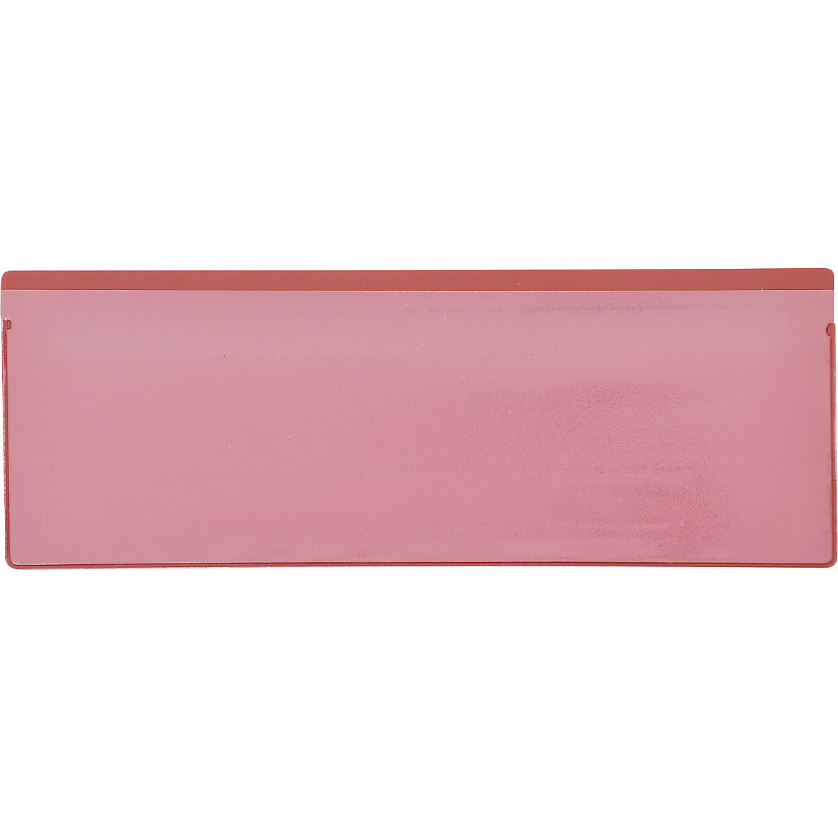 Bolsas para etiquetas, embalagem de 50 unid., com tira magnética, LxA 220 x 80 mm, VDA, vermelho-0