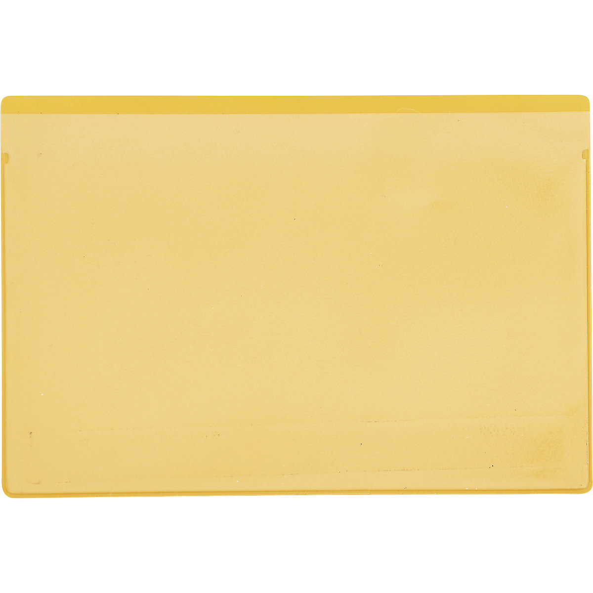 Bolsas para etiquetas, embalagem de 50 unid., com tira magnética, LxA 160 x 110 mm, A6, amarelo-0