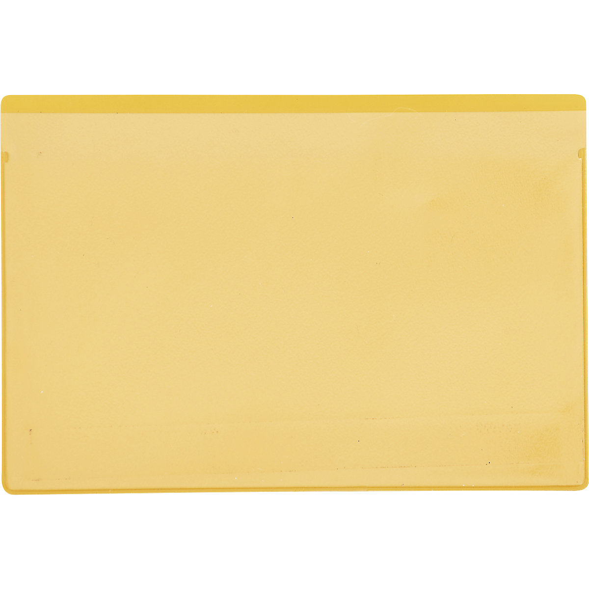 Bolsas para etiquetas, embalagem de 50 unid., com tira magnética, LxA 120 x 80 mm, amarelo-0