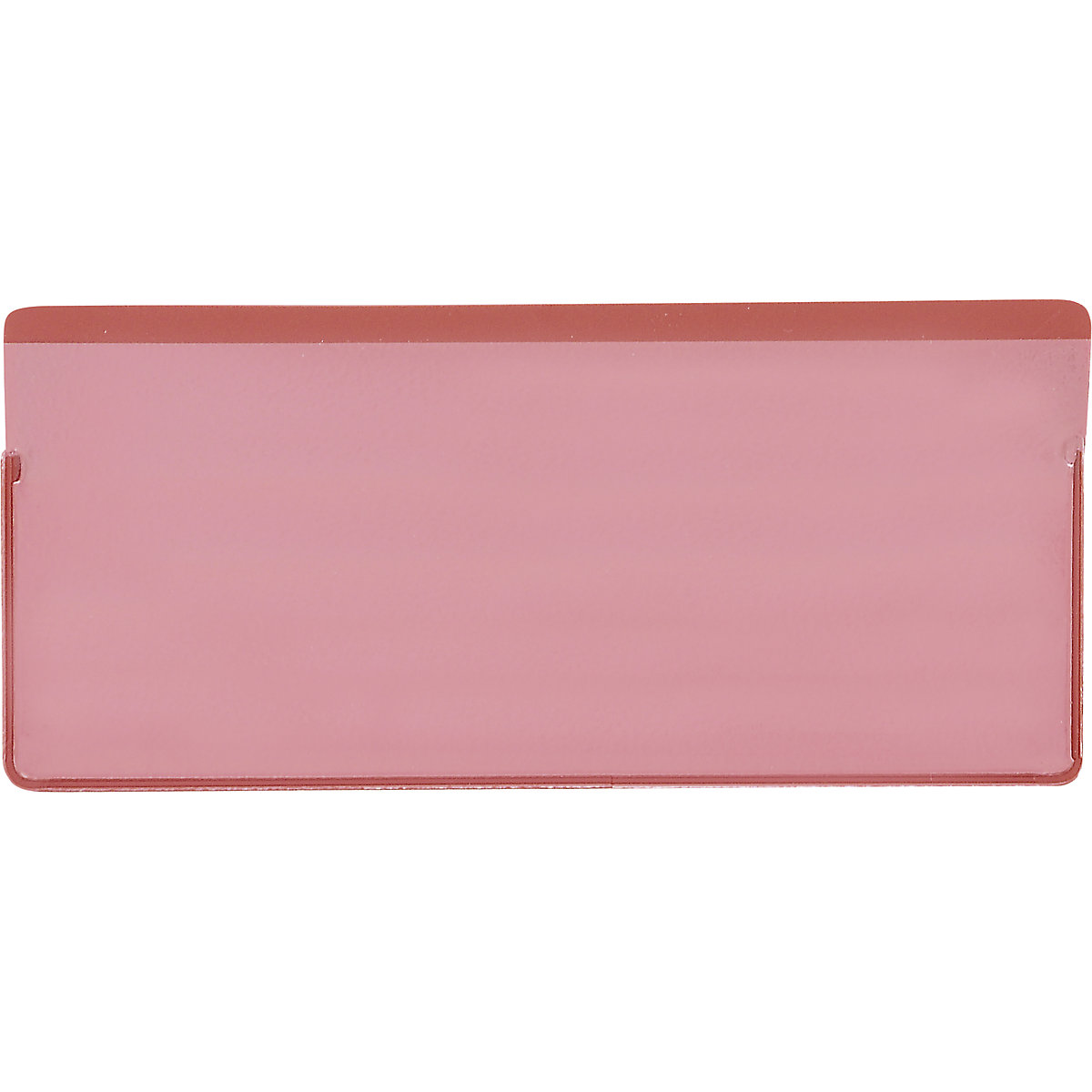 Bolsas para etiquetas, embalagem de 50 unid., com tira magnética, LxA 110 x 50 mm, vermelho-0