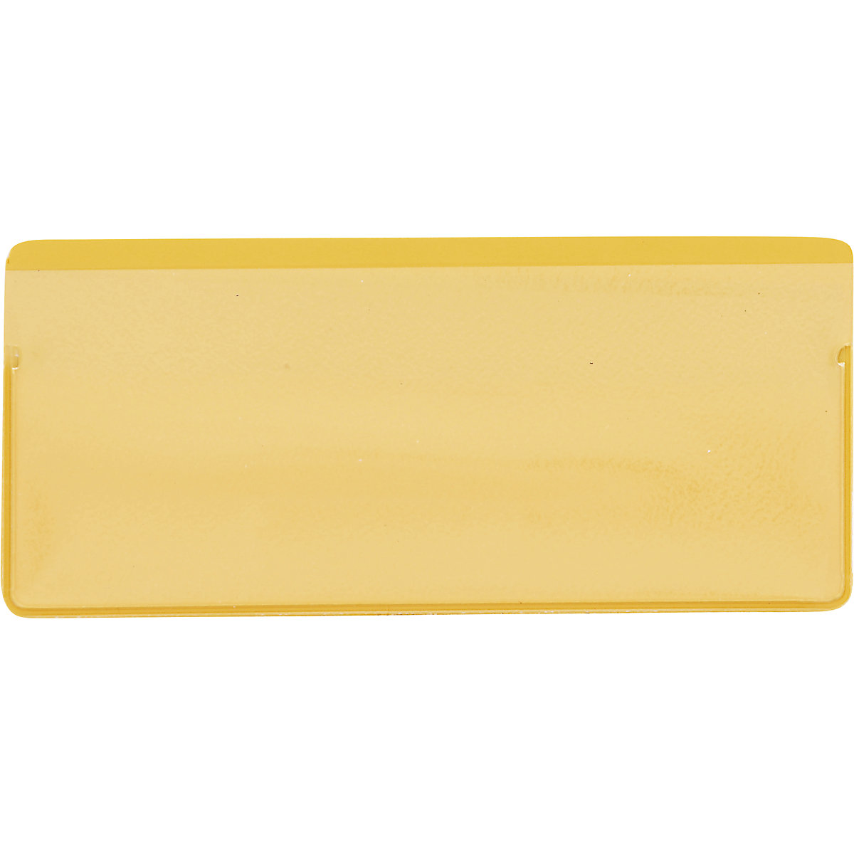 Bolsas para etiquetas, embalagem de 50 unid., com tira magnética, LxA 110 x 50 mm, amarelo-0