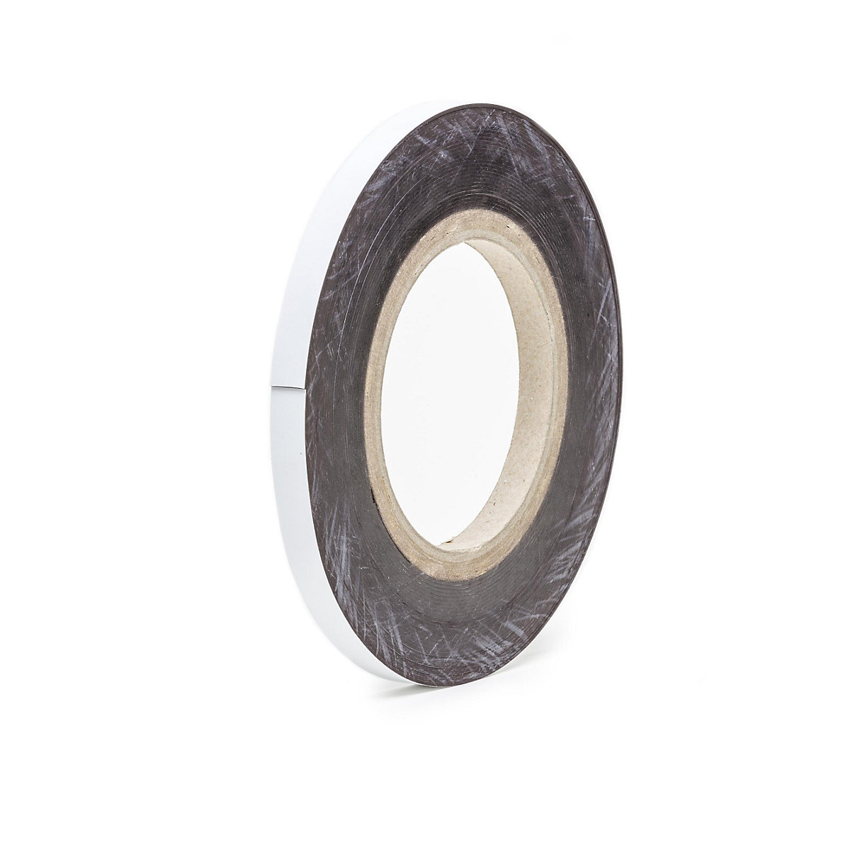 Letreiros magnéticos para armazém, mercadoria em rolo, branco, altura 15 mm, comprimento do rolo 10 m-0