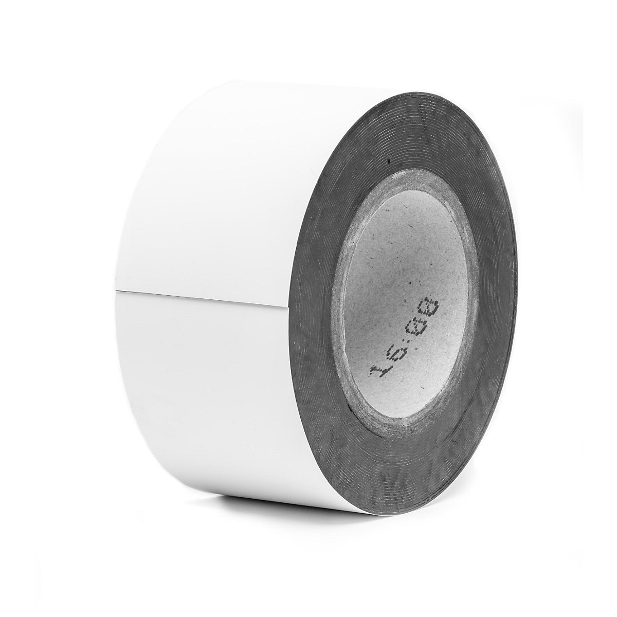 Letreiros magnéticos para armazém, mercadoria em rolo, branco, altura 80 mm, comprimento do rolo 10 m-0