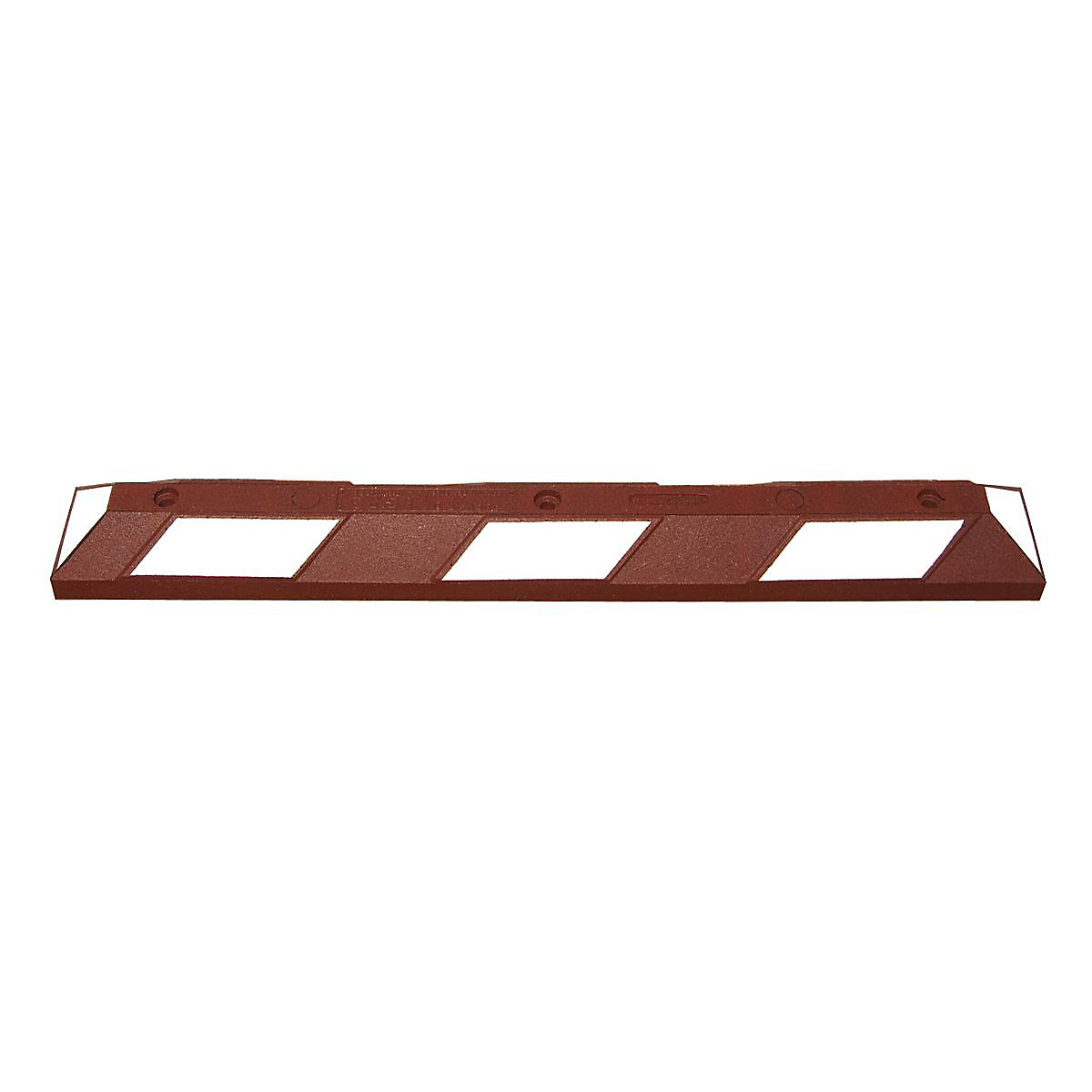 Bloqueio de rodas, CxLxA 750 x 120 x 90 mm, vermelho/branco refletor-0