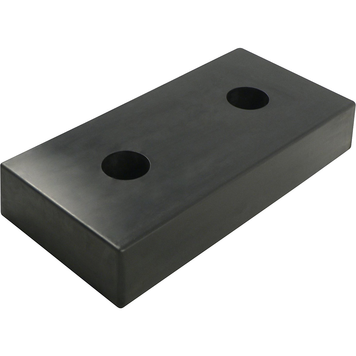 Amortecedor, borracha, preto, CxLxA 500 x 250 x 80 mm-0