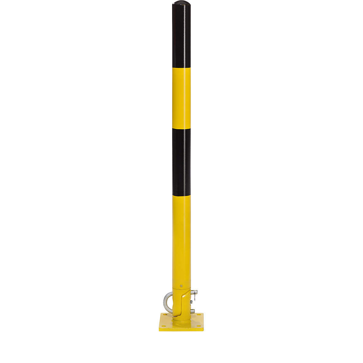 Poste articulado, para fixar com buchas, preto-amarelo-0
