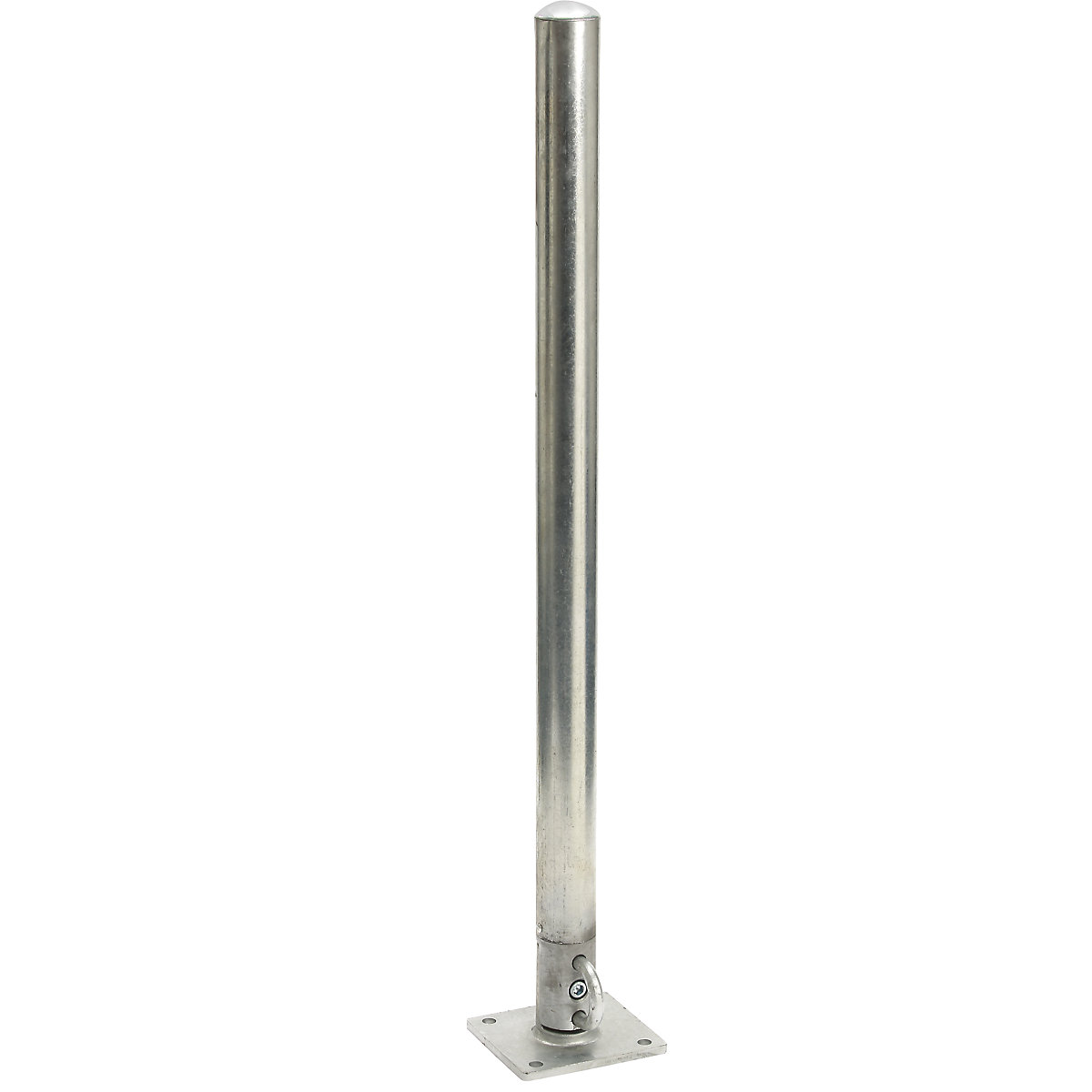 Poste articulado, para fixar com buchas, galvanizado a fogo-0