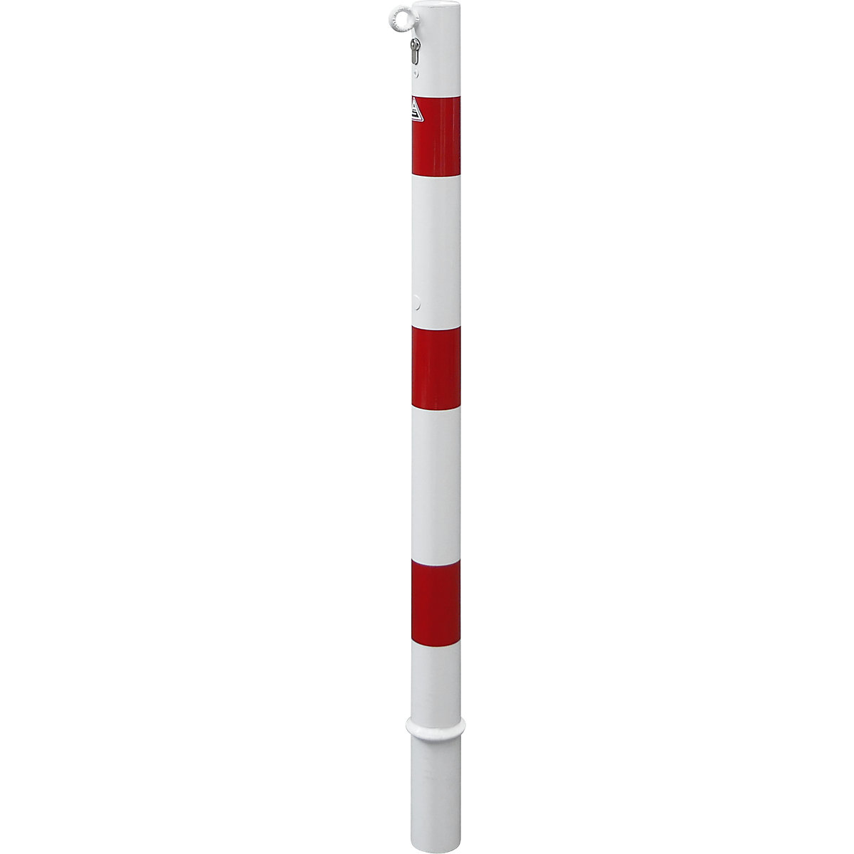 Poste de barreira, Ø 60 mm, branco/vermelho – Schake