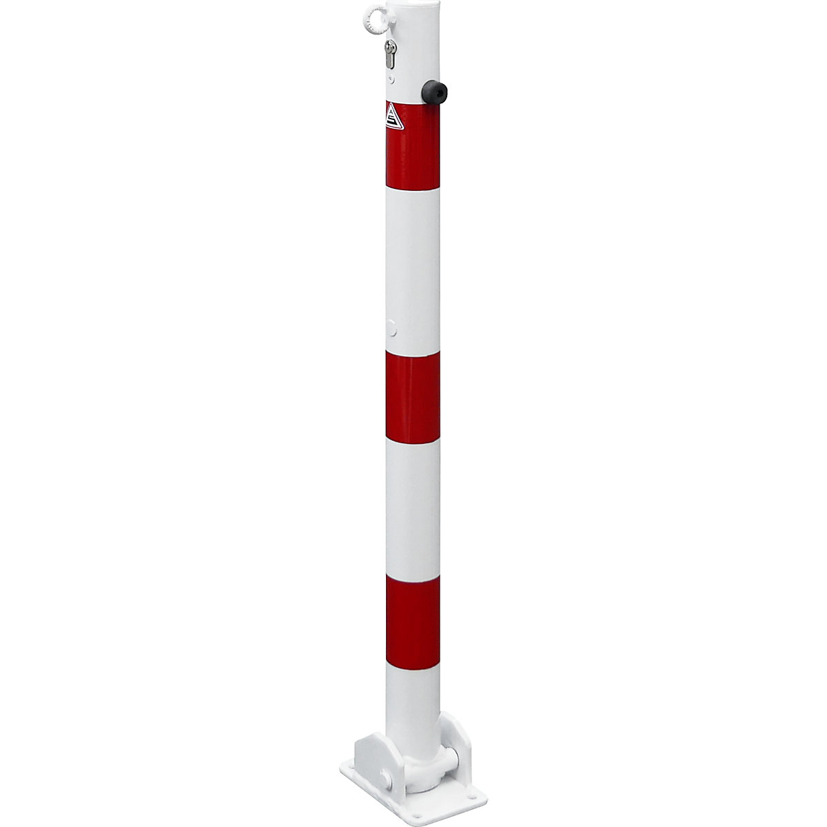 Poste de barreira, Ø 60 mm, branco/vermelho – Schake