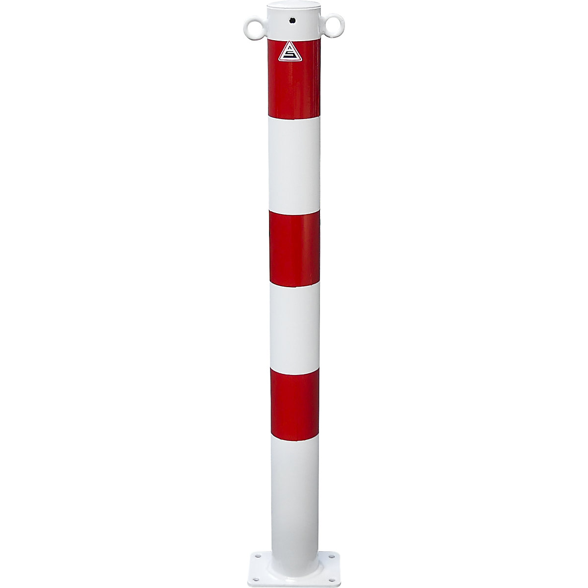 Poste de barreira, Ø 76 mm, branco/vermelho – Schake