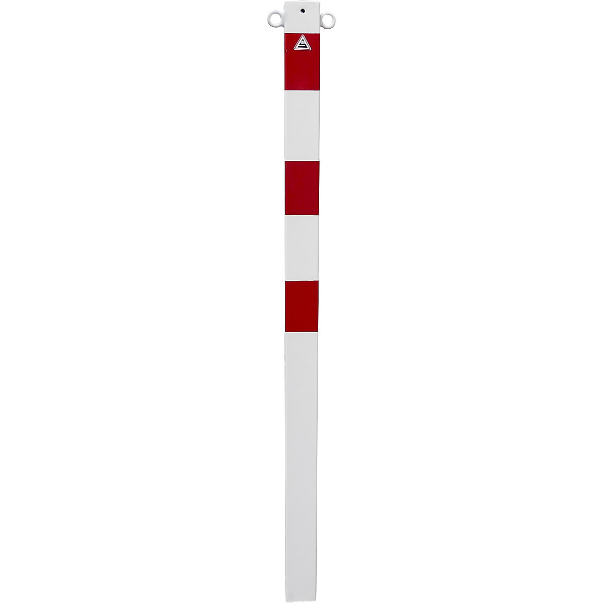 Poste de barreira, 70 x 70 mm, branco/vermelho – Schake