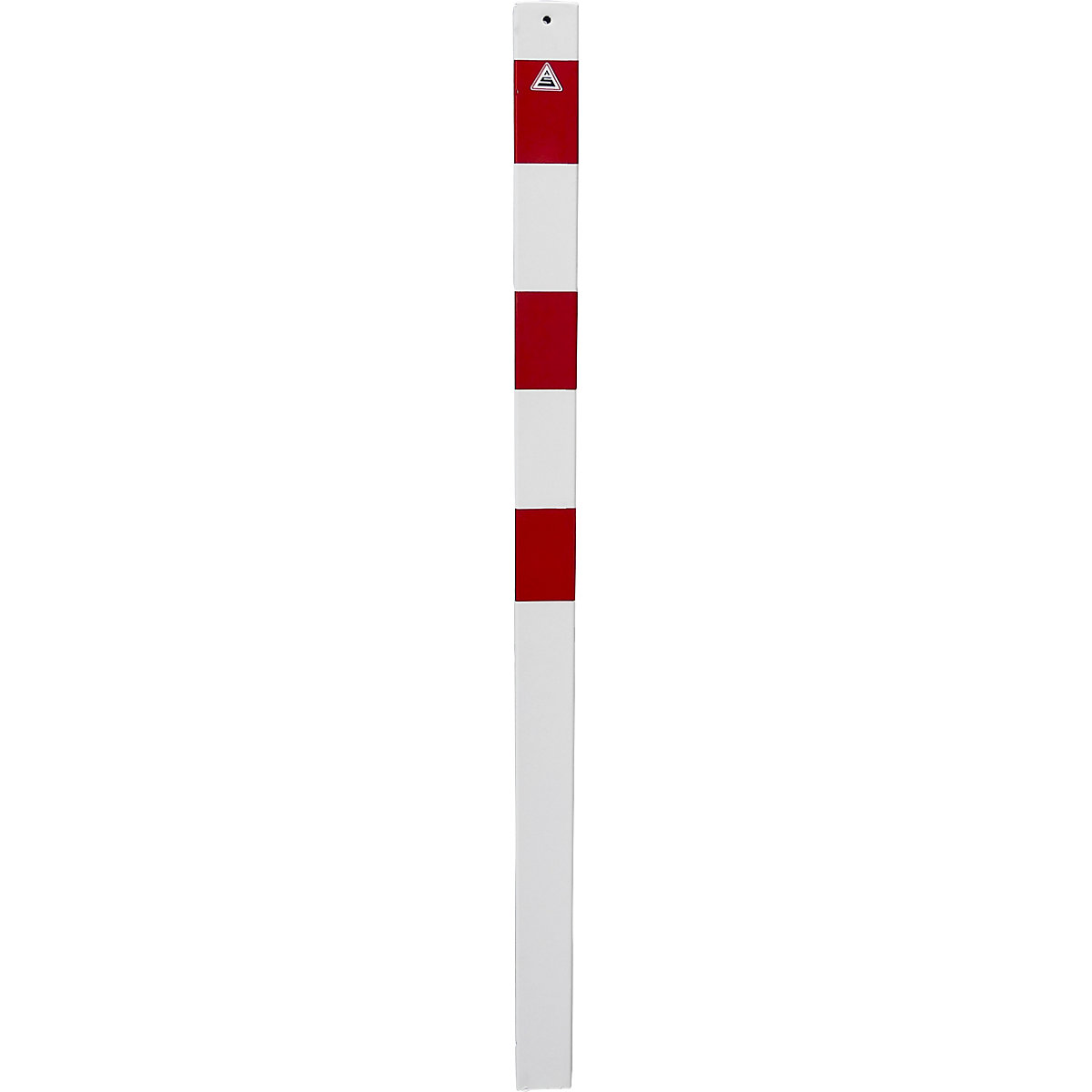 Poste de barreira, 70 x 70 mm, branco/vermelho – Schake