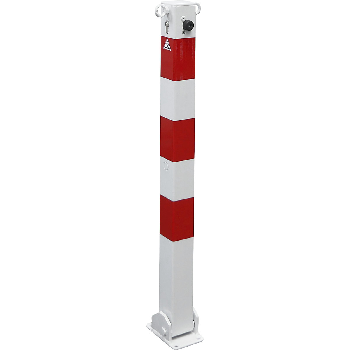 Poste de barreira, 70 x 70 mm, branco/vermelho – Schake