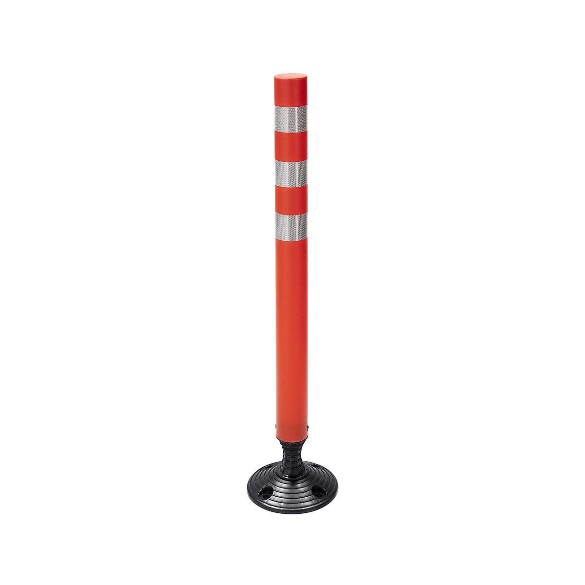 Poste de barreira flexível, com tira refletora, altura 1050 mm-0