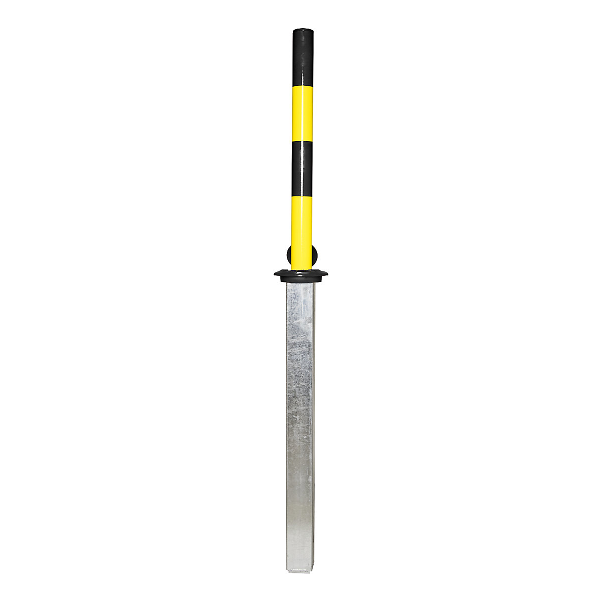 Poste de barreira, rebatível manualmente, preto-amarelo-0