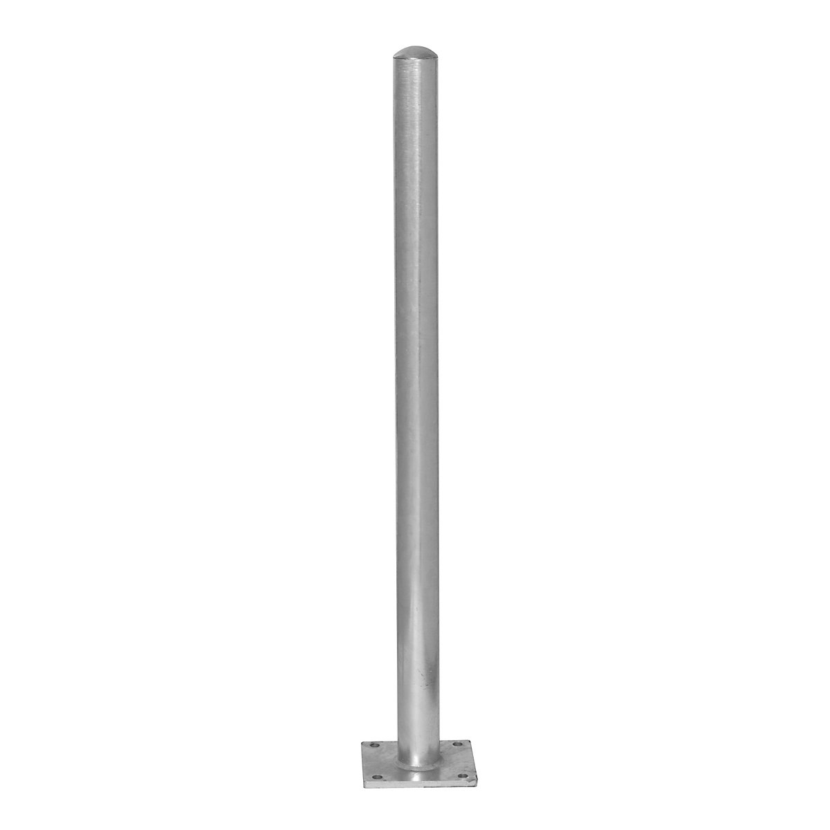 Poste de barreira, para fixar com buchas, Ø 90 mm, galvanizado a fogo-0