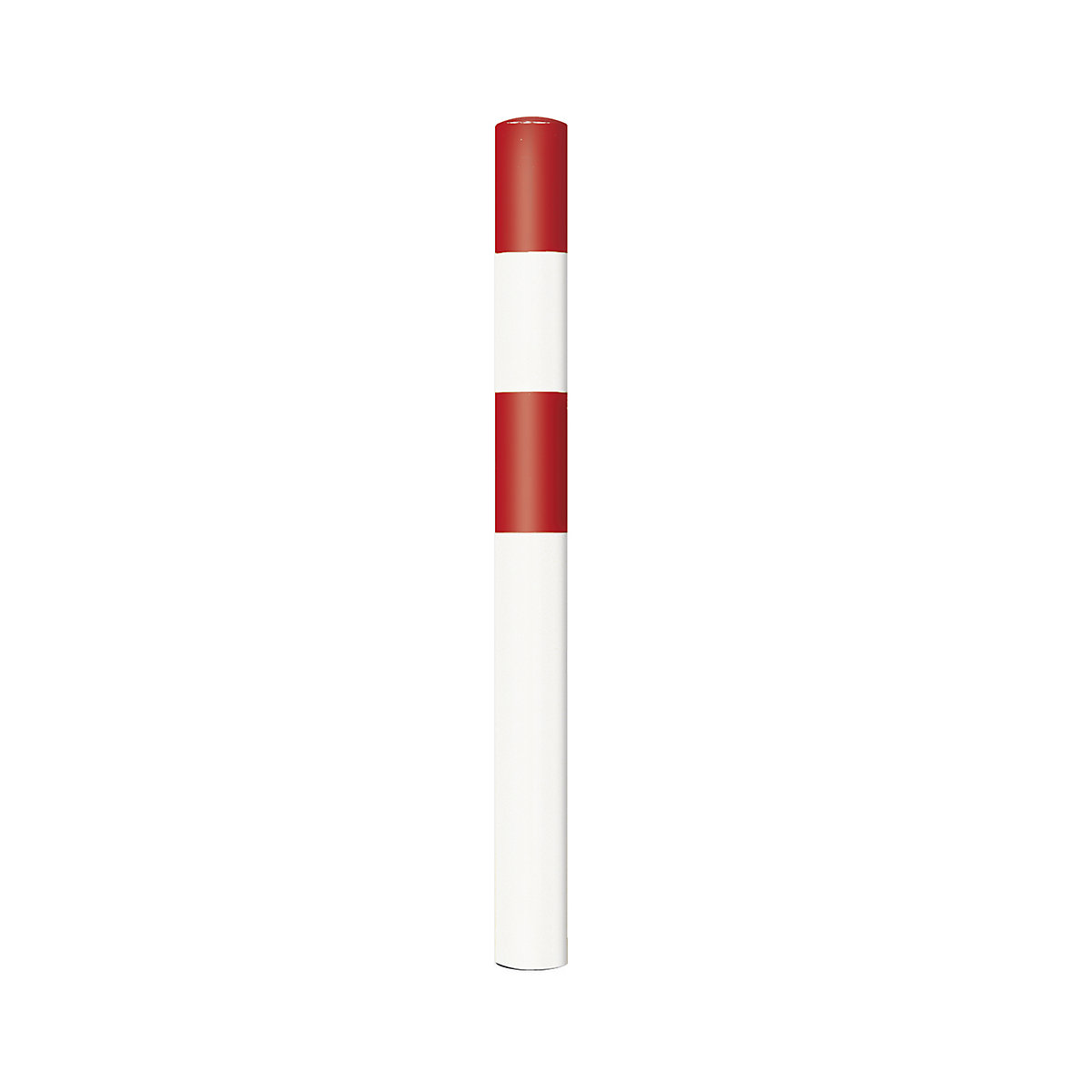Poste de proteção contra colisão, dimensão S, vermelho/branco, para encastrar em betão-0