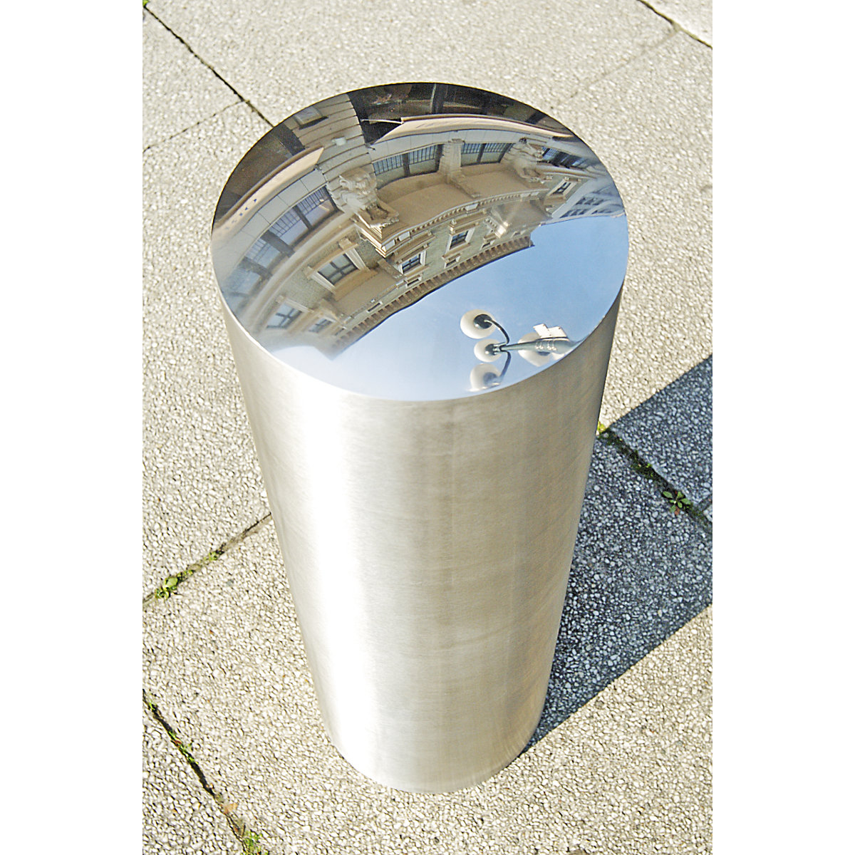 Poste em aço inoxidável XL, para encastrar em betão, Ø 204 mm-0