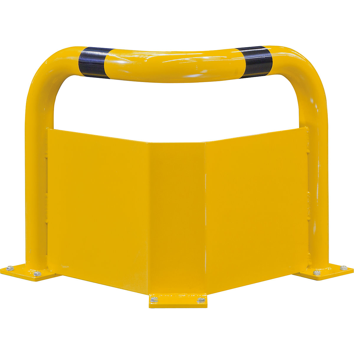Arco de proteção contra colisão para cantos BLACK BULL, Ø 76 mm, com proteção contra acesso por baixo, altura 600 mm-0