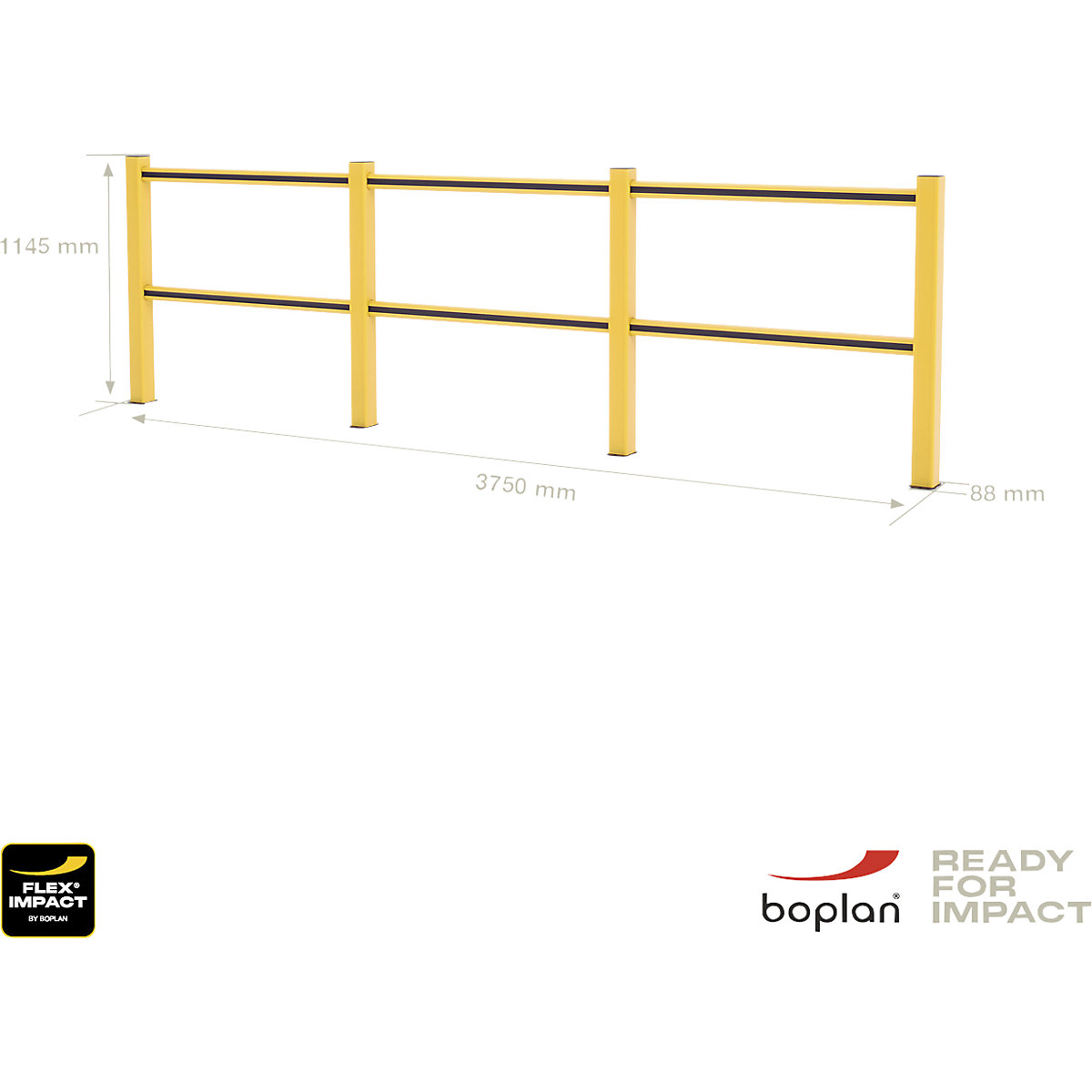 Balaustrada de proteção Flex Impact® HD Light – Boplan (Imagem do produto 3)-2