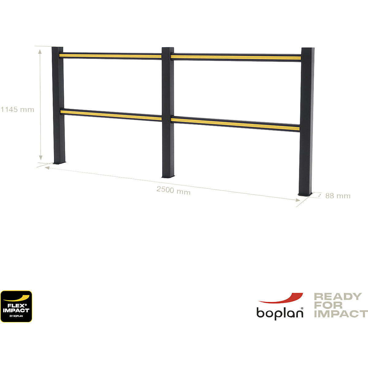 Balaustrada de proteção Flex Impact® HD Light – Boplan (Imagem do produto 2)-1