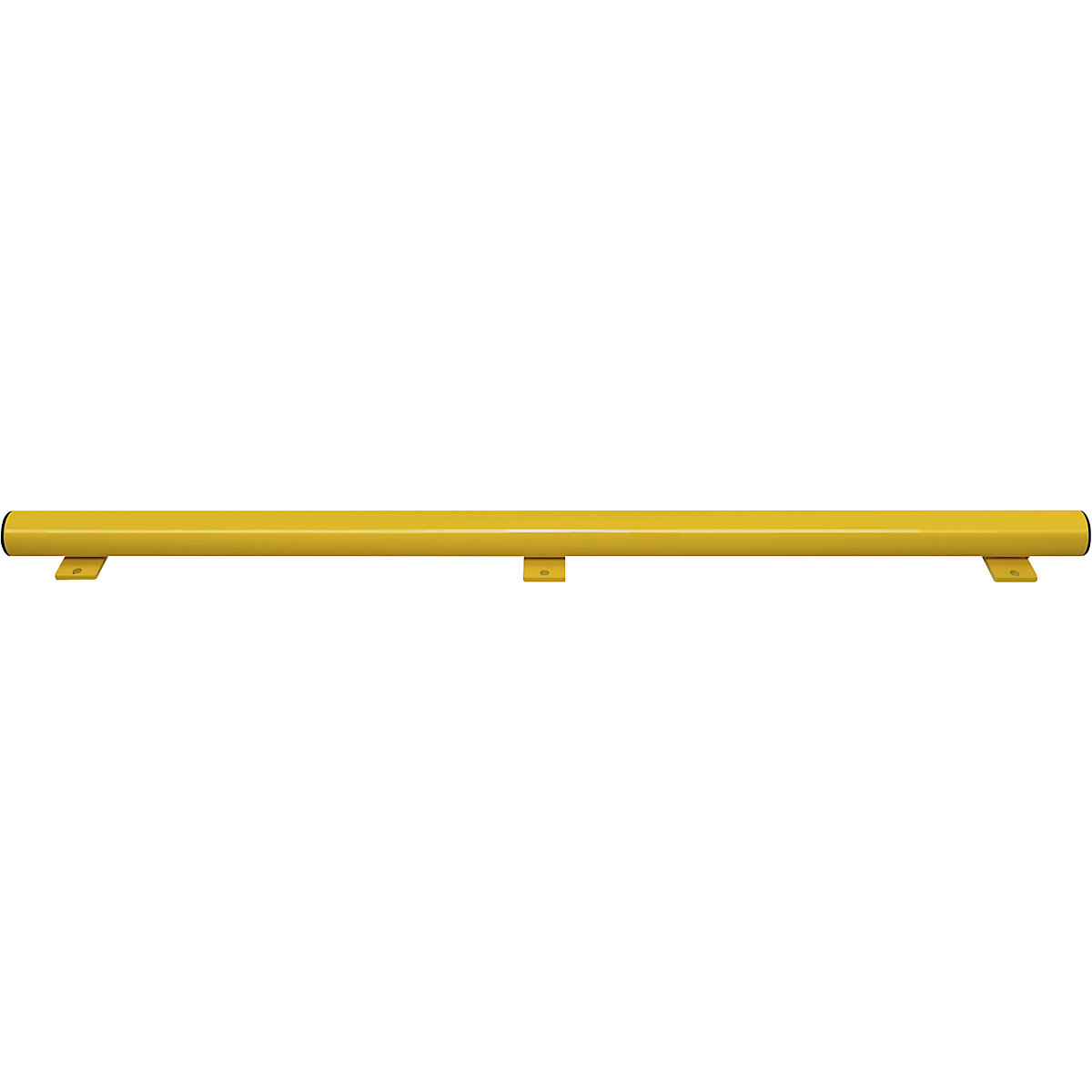 Barra de proteção contra acesso por baixo BLACK BULL, LxA 130 x 86 mm, galvanizado a fogo, revestimento a plástico amarelo, comprimento 1750 mm-0