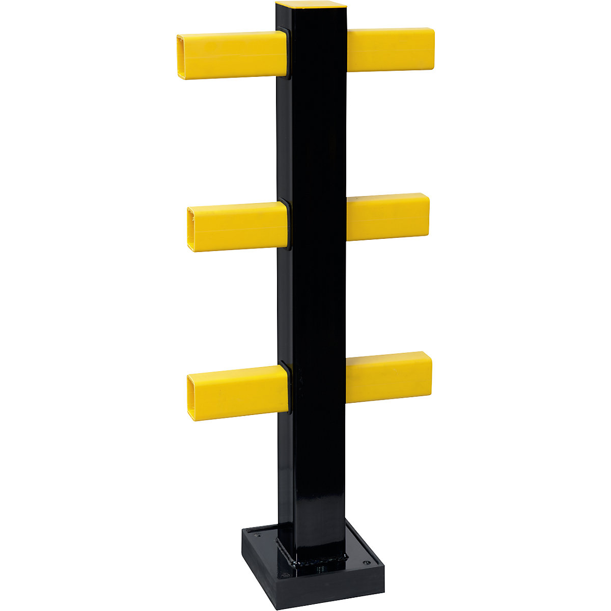 Gradeamento contra impactos híbrido BLACK BULL, LxA 100 x 1040 mm, poste central, interior e exterior-0