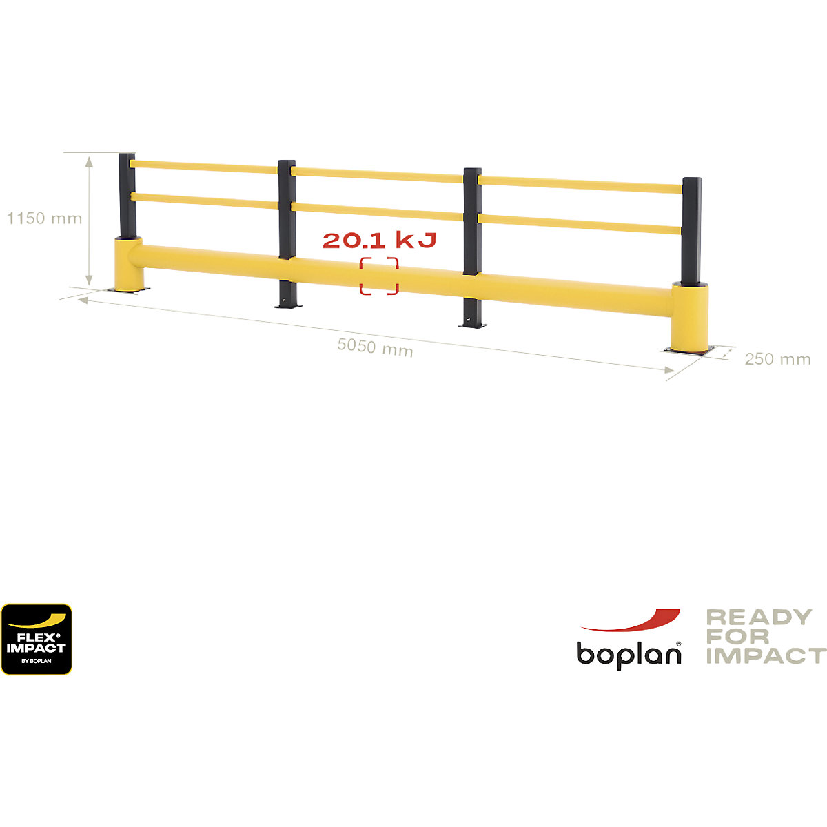 Gradeamento de proteção contra colisão FLEX IMPACT® – Boplan (Imagem do produto 3)-2